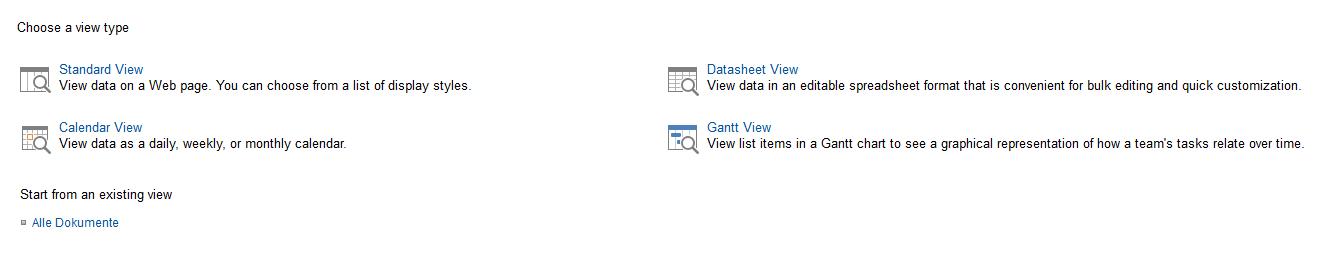 selection of view-templates