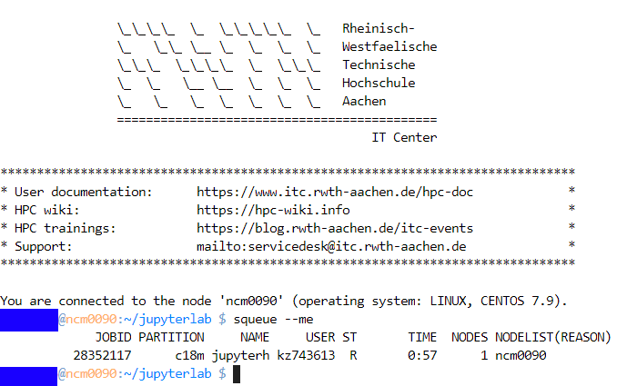 Monitoring a job using the Job ID