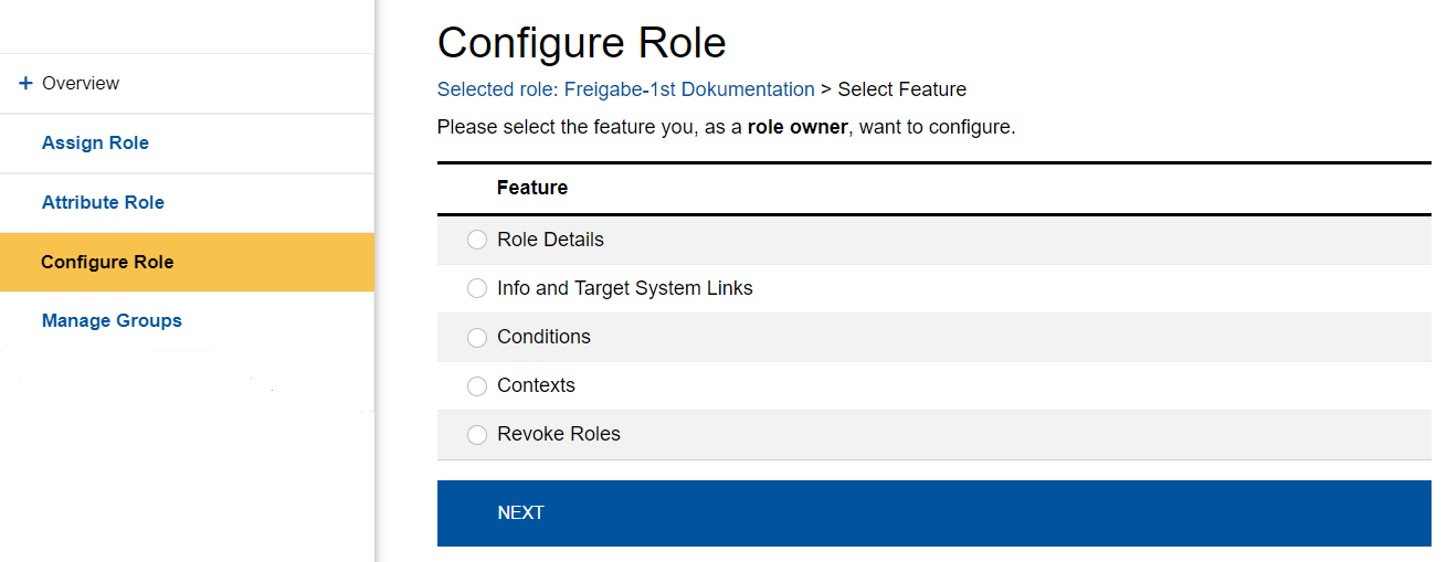 Configuration Menu