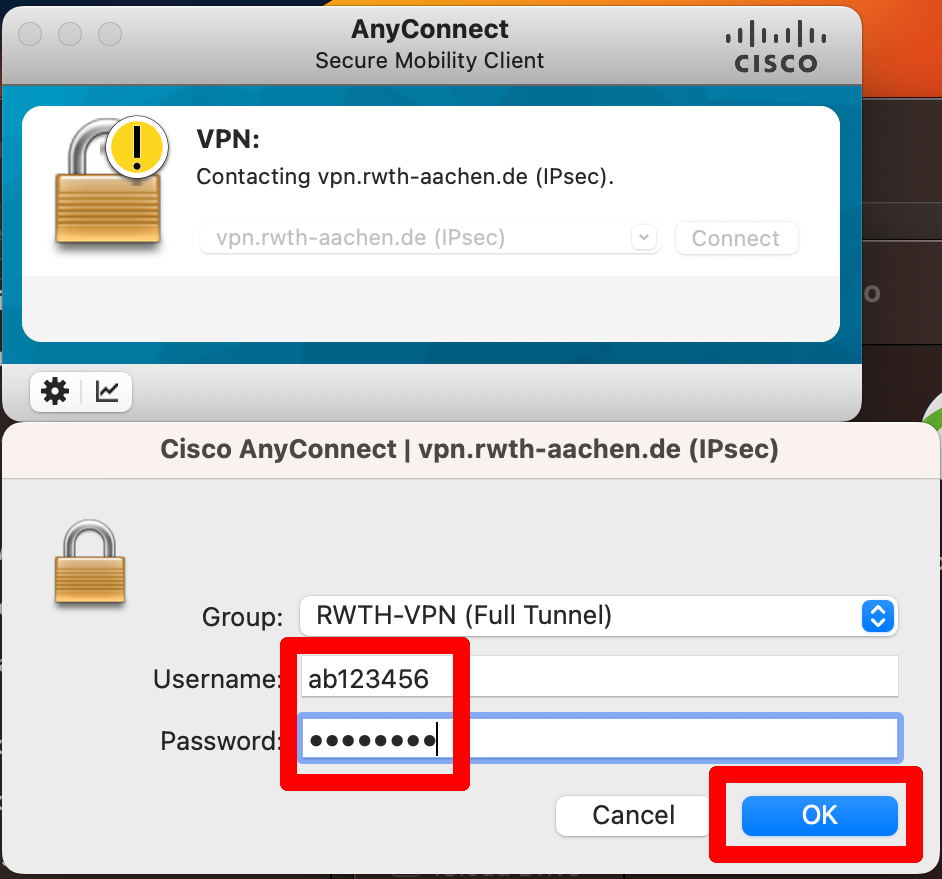 VPN login