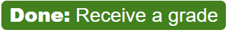 Screenshot: Completed activity in activity completion