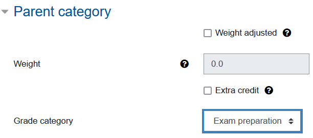 Screenshot Settings parent catagory