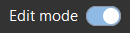 The screenshot shows the "Edit mode" switch which is turned on.