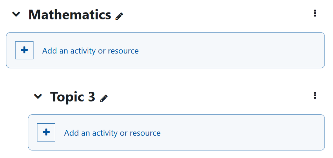 A subsection that is indented under the section title