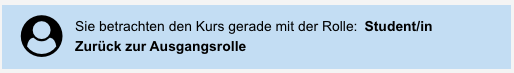 Dialogtext "Zurück zur Ausgangsrolle"