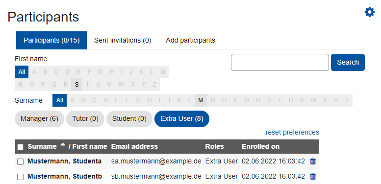 Search function