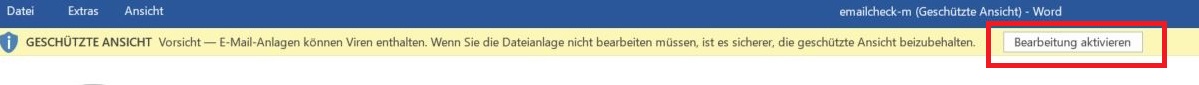 Geschützter Ansicht