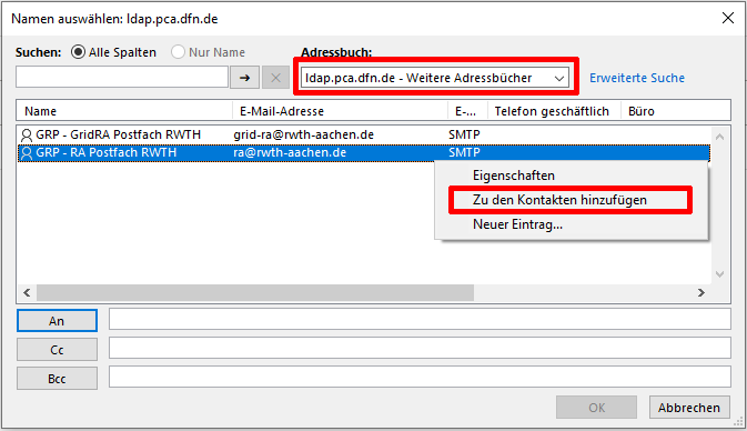 DFN LDAP benutzen 4