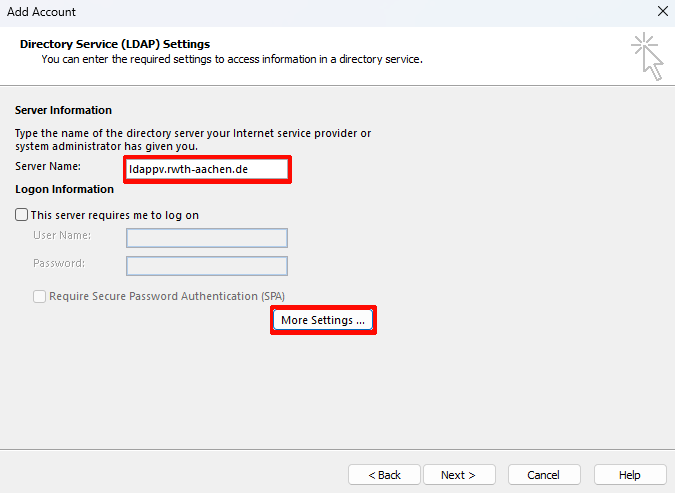 Setting the server name