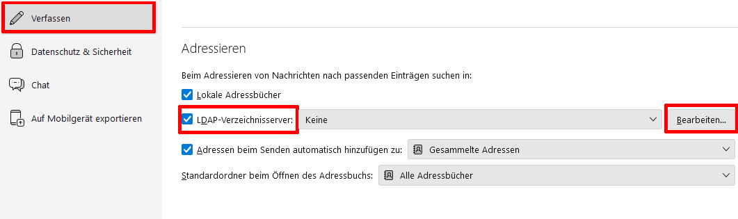 Thunderbird 78.x LDAP 3
