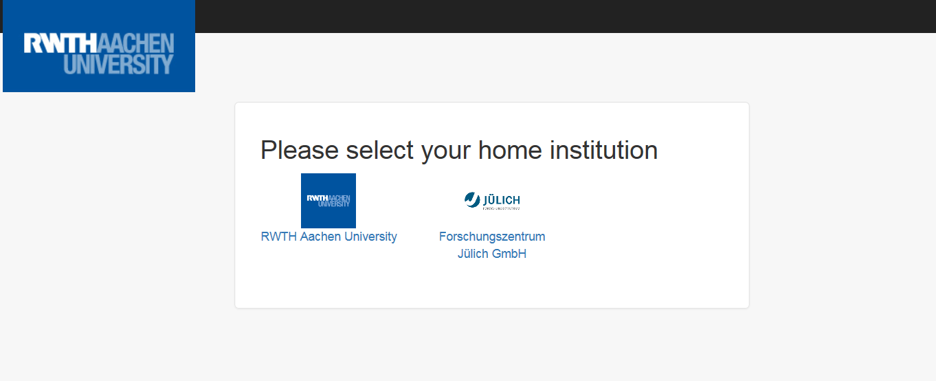 eduroam Gerätemanager 2 Institution auswählen