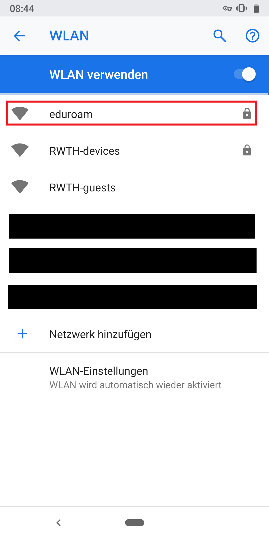 WLAN Einstellungen