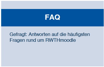 Schaltfläche mit Link zur FAQ und folgendem Text: 