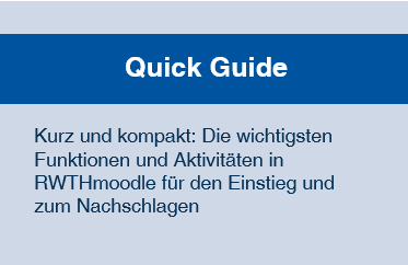 Schaltfläche mit Link zum Quick Guide und folgendem Text: 