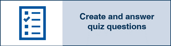 Create and answer quiz questions