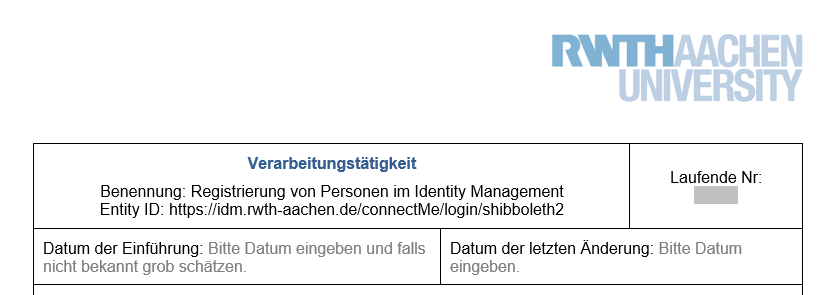 Beispiel für Benennung und Entity ID im VVT