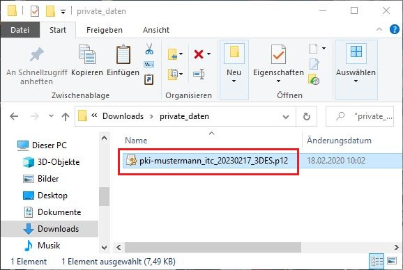 p12-Datei im Windows Zertifikatsspeicher importieren 1