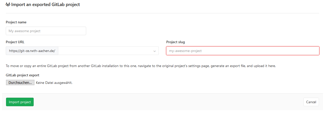 Migration von GitLab Projekten4