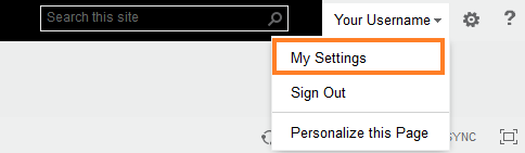 SharePoint user settings