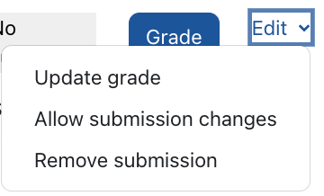 Edit list to allow submission change