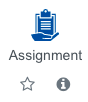 Screenshot: Button for activity assignment
